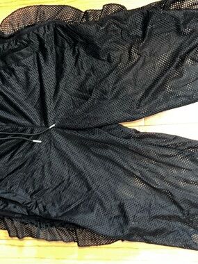 Puma Black and Green Logo Athletic Shorts